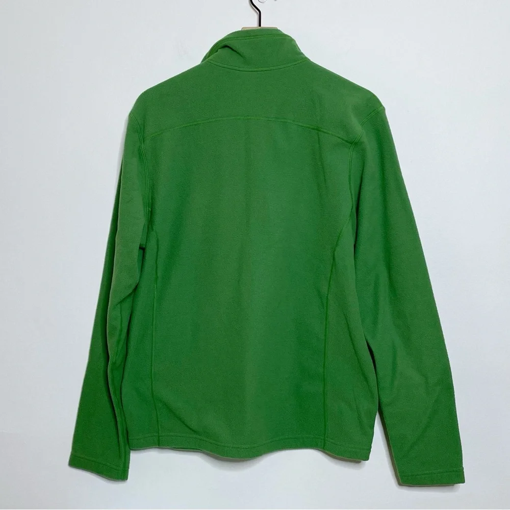 North Face Green Half Zip Pullover Fleece Sweater Medium